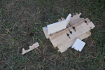 Broken pumpkin box