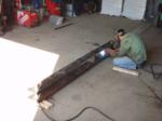 welding hanger arm